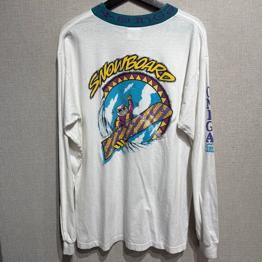 90s ONIGA Snowboard T-Shirts / スノーボード　長袖Tシャツ