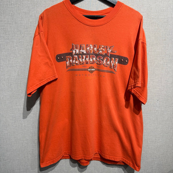 Harley Davidson T-Shirt 2002 Orange / ハーレーダビッドソン　Tシャツ