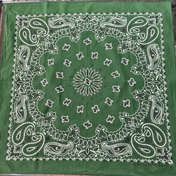 90s HAV-A-HANK  Bandanna Green / バンダナ ペイズリー