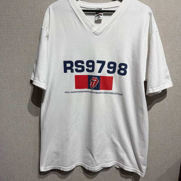 90s Rolling Stones Bridges To Babylon / ローリングストーンズ　VネックTシャツ