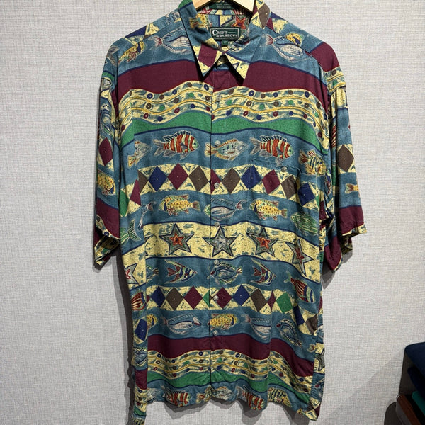 CRAFT & BARROW / レーヨンシャツ　アロハ　魚柄