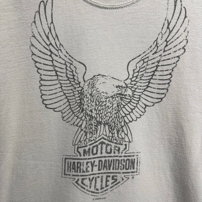 00s Harley Davidson T-Shirt / ハーレーダビッドソン　Tシャツ　イーグル　ベージュ