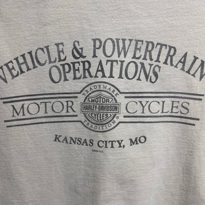 00s Harley Davidson T-Shirt / ハーレーダビッドソン　Tシャツ　イーグル　ベージュ