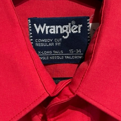 70s-80s Wrangler / ラングラー　ウエスタン長袖シャツ　アメリカ製