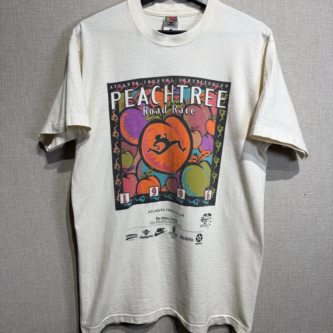 90s Fruits of the loom / ピーチツリー　ロードレース　Tシャツ　企業　Nike