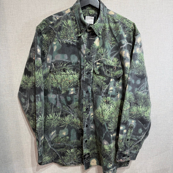 Dickies / ディッキーズ　ボタンダウンシャツ　ツリーカモプリント　ワーク