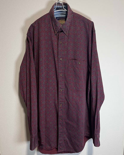 80s-90s CHAPS Long sleeve Shirt Ralph Lauren Made in USA / チャップス　ラルフローレン　ペイズリーシャツ　　アメリカ製　兵隊タグ