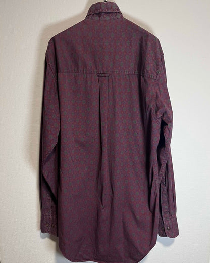 80s-90s CHAPS Long sleeve Shirt Ralph Lauren Made in USA / チャップス　ラルフローレン　ペイズリーシャツ　　アメリカ製　兵隊タグ