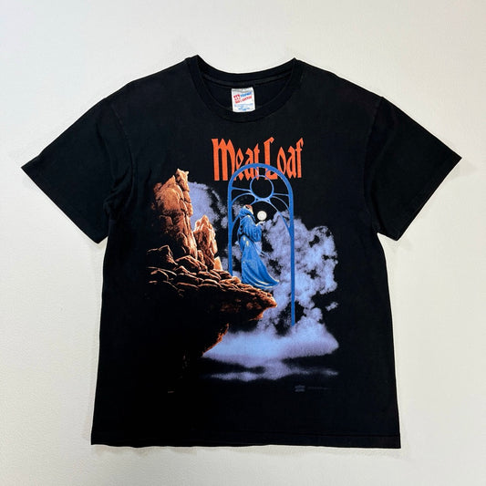 90s Meat Loaf Hysteria T-Shirt hard rock Made in USA Hanes  / Ｔシャツ ハードロック　USA製　ヘインズ