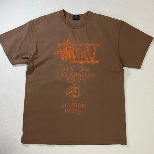 00s Stussy T-Shirt Mexico / 25周年　ラメプリント　グリッター　メキシコ
