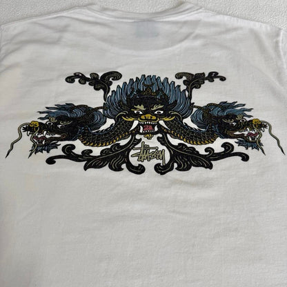 90s Stussy T-Shirt Made in USA Dragon / Tシャツ ドラゴン 紺タグ
