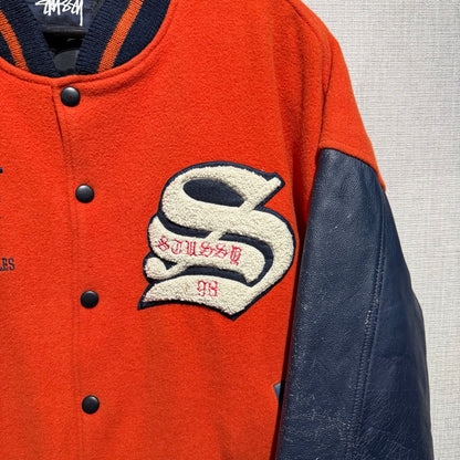 90s Stussy BIG4 Varsity Jacket Made in USA / スタジャン　ビッグ４　アメリカ製