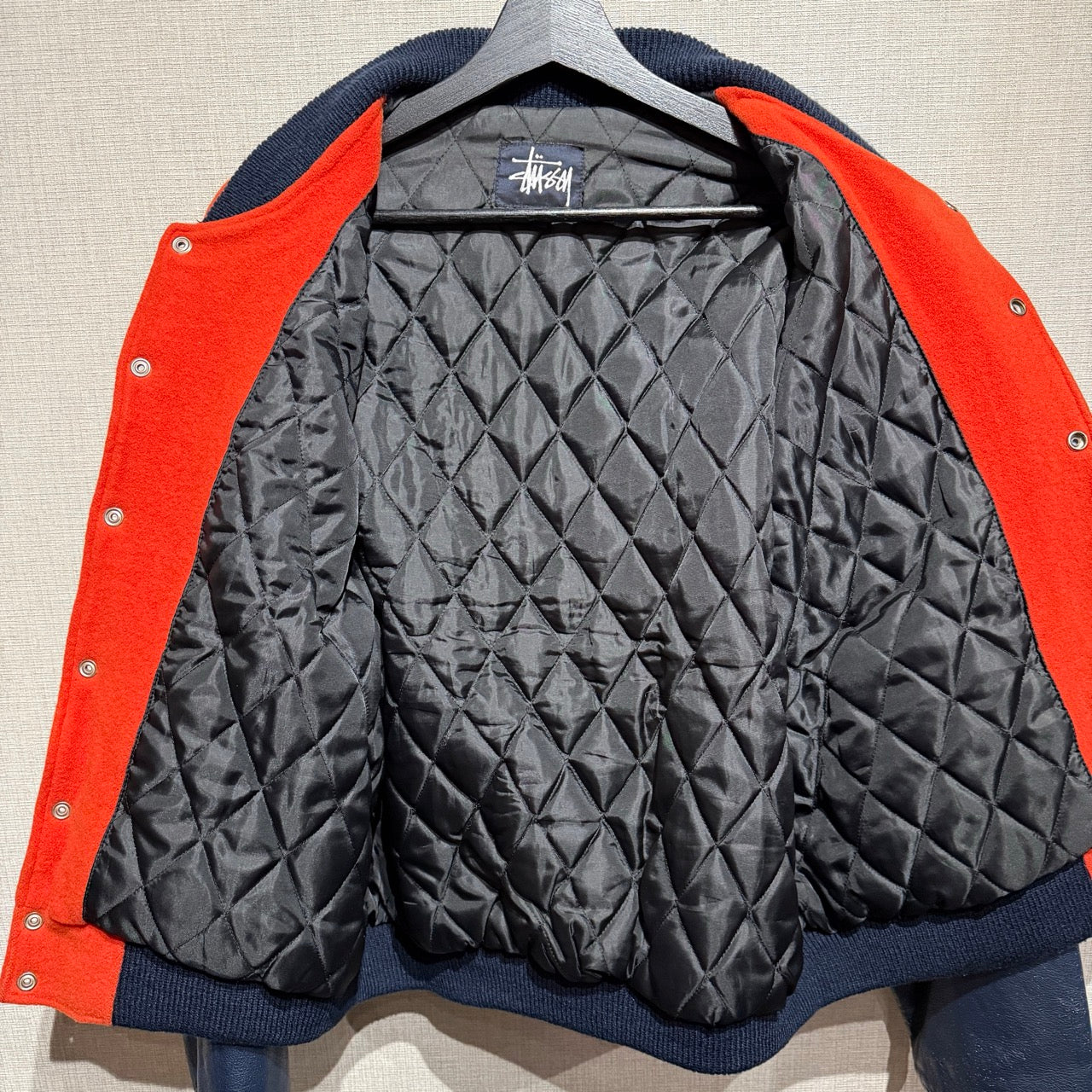 90s Stussy BIG4 Varsity Jacket Made in USA / スタジャン　ビッグ４　アメリカ製