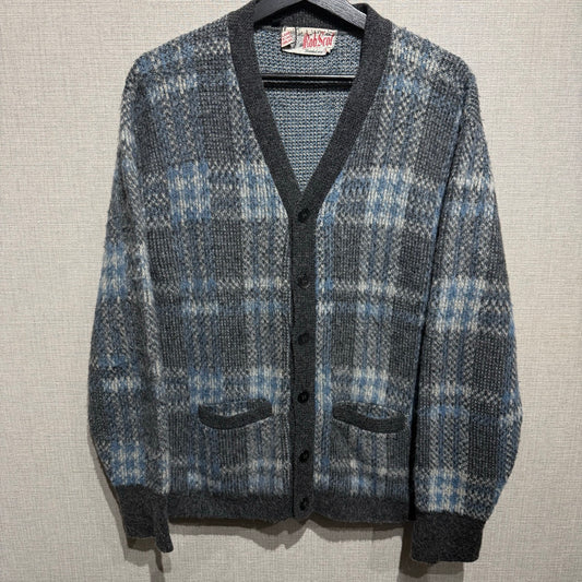 60s Rob Scot Mohair Cardigan Check pattern / モヘアカーディガン