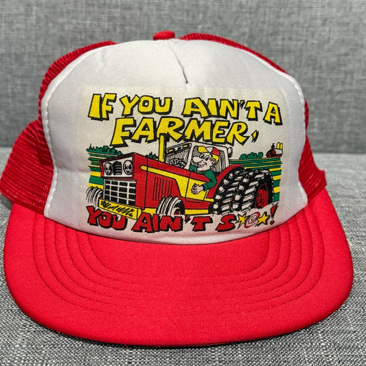 80s-90s Vintage Trucker Cap farmer / トラッカーキャップ　農業