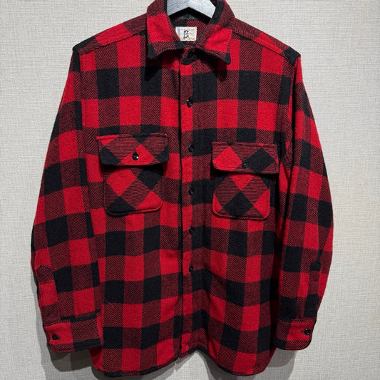 60s Town Craft Buffalo plaid Wool Shirts / タウンクラフト　バッファローチェックウールシャツ