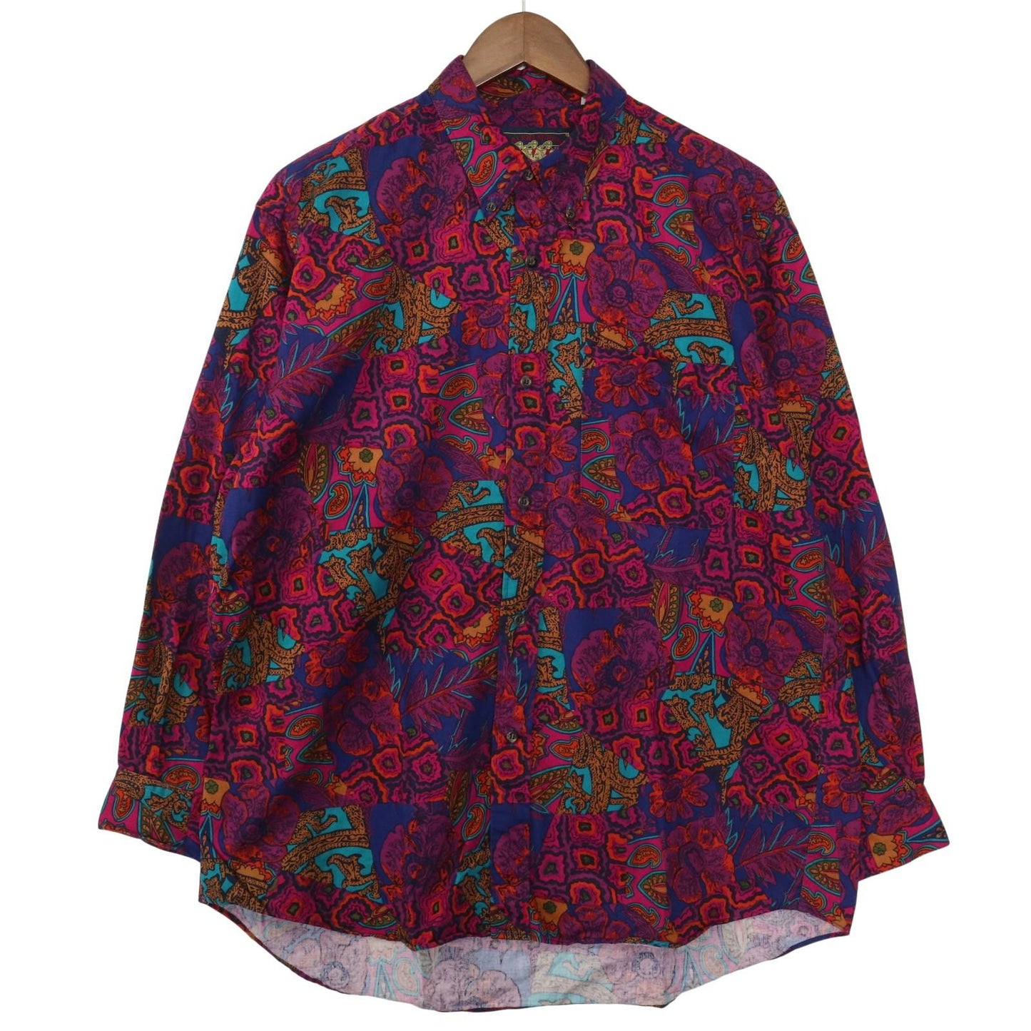 80s CHAPS RALPH LAUREN Psychedelic pattern Shirt / チャップス　サイケデリック柄シャツ