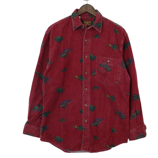 90s Eddie Bauer Print Shirt Made in USA /　エディバウアー　シャツ　アメリカ製