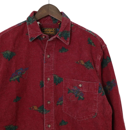 90s Eddie Bauer Print Shirt Made in USA /　エディバウアー　シャツ　アメリカ製
