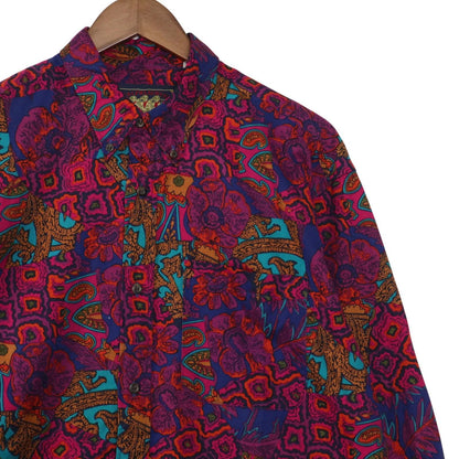 80s CHAPS RALPH LAUREN Psychedelic pattern Shirt / チャップス　サイケデリック柄シャツ