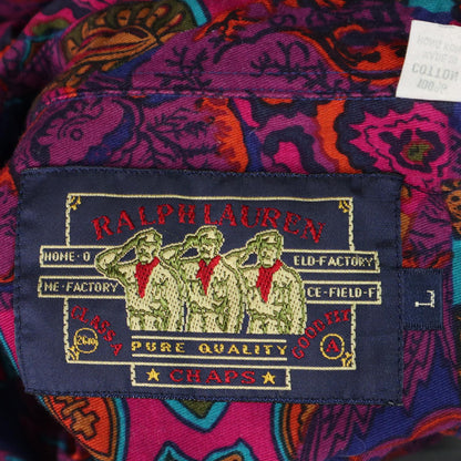 80s CHAPS RALPH LAUREN Psychedelic pattern Shirt / チャップス　サイケデリック柄シャツ